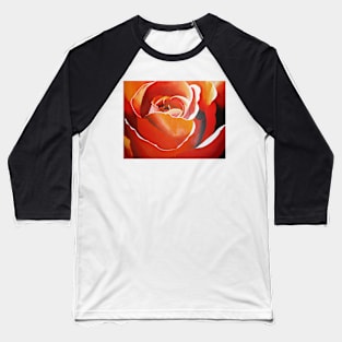 Orange Rose Baseball T-Shirt